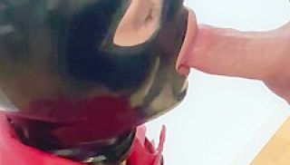 Touchedfetish Latex Wife Facial Cumshot &amp; Face Fuck - Fetish Couple In Rubber Catsuit Cum Facial