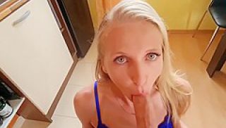 Ria Manilla - Blonde Girl Gets Fucked While Cleaning Th