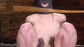 BDSM masked 21yo GF gets whipping lesson by CMNF master