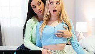 GIRLSWAY - I Massaged My Bestie&#039;s Hot Stepsister Lily Larimar, It Ended Up With Extreme Scissor