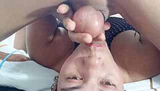 Sucking Balls Deepthroat Tied Testicles