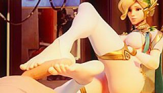 Anime Bombshells Use Their Sexy Feet To Massage Dicks In A Compilation