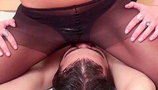Nylon pantyhose ass for slave by Femdom Austria