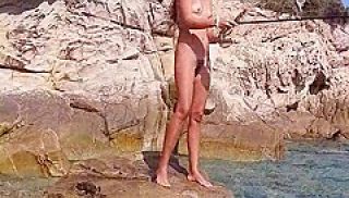 He Piss Into My Open Pussy N I Pee His Lure For Better Bite # Nudism Adventure On Wild Beach 10 Min