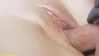 Shaved Pussy Creampie. Tight Pink Pussy