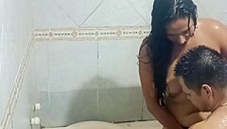 Indian Step Sister Gets Ass Fucked In The Shower