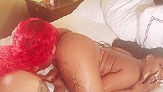 Thick Ebony Milf Rich Indian Princess Double Blowjob For My Birthday With Red Bone