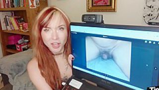 Seducing Redhead Perverted Lady Talks About Small Dicks