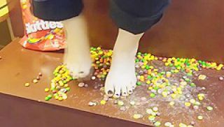 Barefoot Skittles Stomping