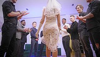 Real Piss Wedding 9 ON 1 Interracial Gang Bang with Siri - AnalVids