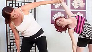 Magdalene St. Michaels Secudes Little Lesbian Zoey Nixon During Yoga