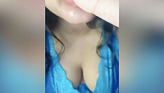 Desi Girl Sucking A Dildo