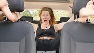 Car Tickling Session With Kinky Milf