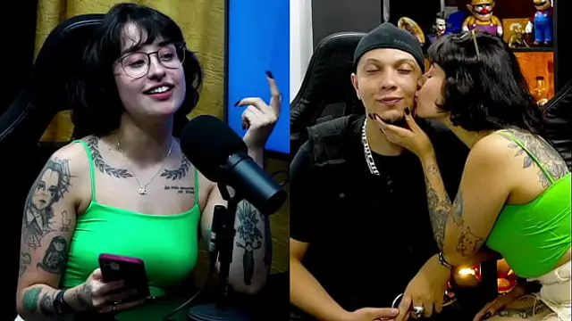 Martina Oliveira Evaluates Ruan's Big Cock&comma; she got horny watching it&excl; - Podcast P&aacute;pum no Barraco&excl; COMPLETE ON SHEER - XV RED